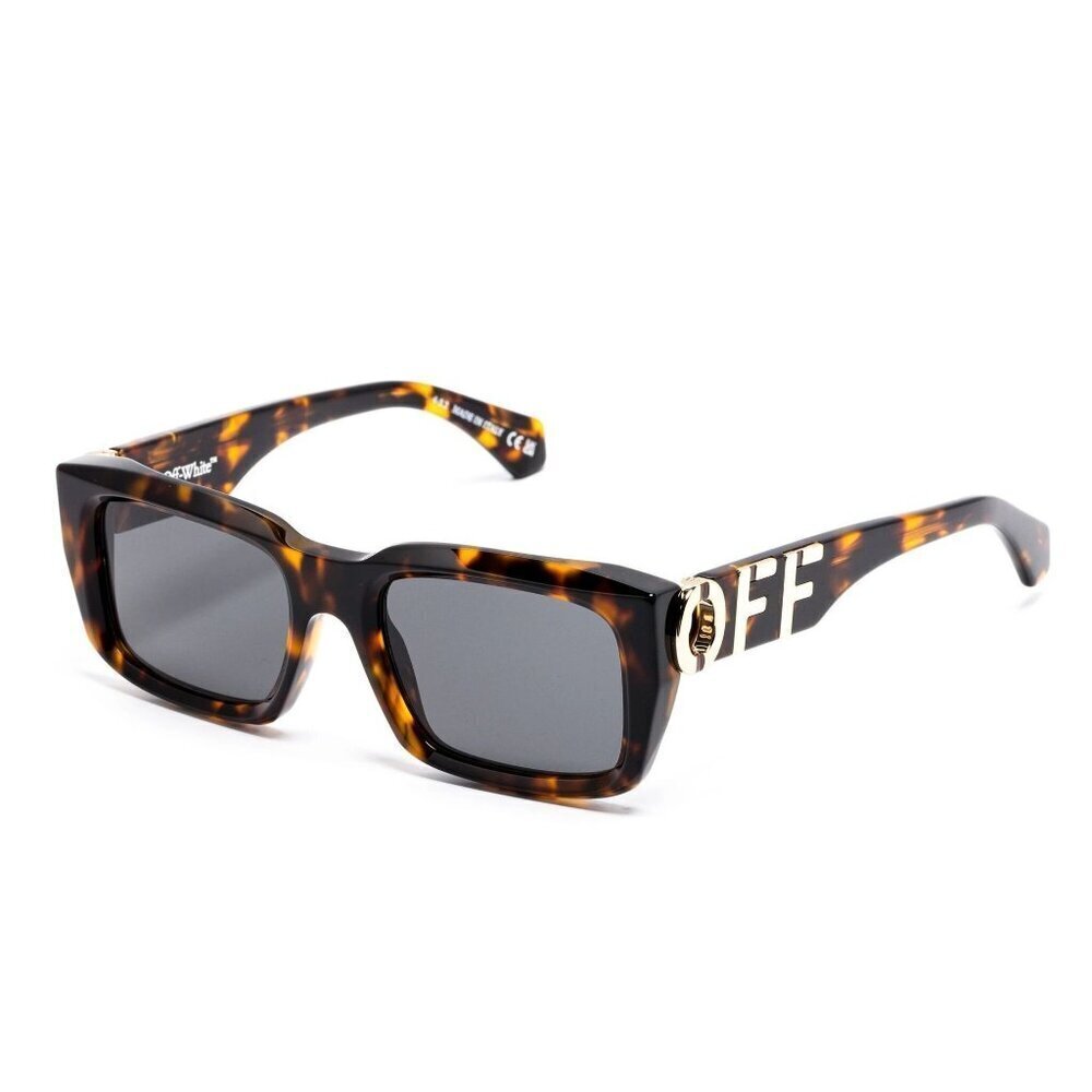NWT Off-White Hays Havana Square 54mm Sunglasses - Picture 2 of 6